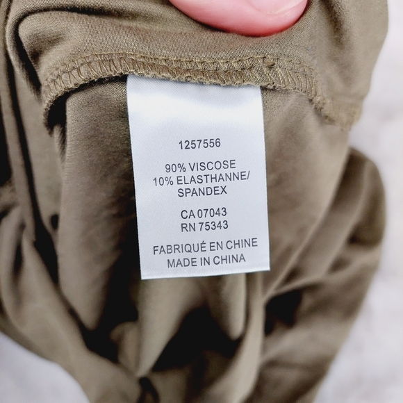 House of Harlow 1960 Green Scrunch Front Ruched Sleeve Crop Top Blouse P5015 - Picture 7 of 8